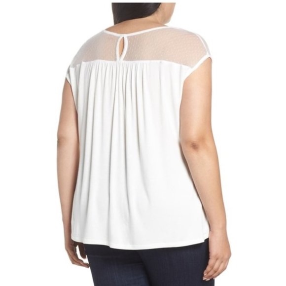 Sejour Illusion Yoke Tee (Plus Size) - Picture 6 of 7